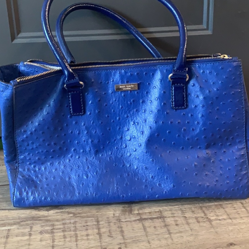 Medium sized blue Kate spade work tote